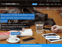 Tablet Screenshot of mon-business-plan.com